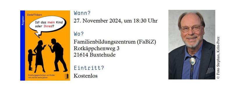 In seinem Elternvortrag gibt Autor Detlef Träbert praktische Erziehungstipps.