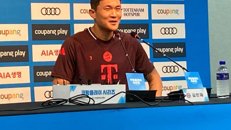 Der Star in Seoul: Gastgeber Kim überrascht Bayern-Kollegen In seiner Heimat im Fokus: Minjae Kim.
