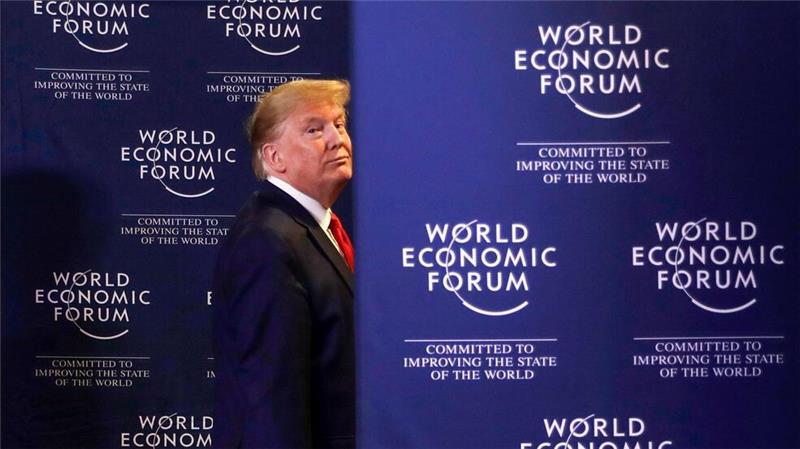 Ein Treffen der Weltelite - und der große Abwesende In seiner ersten Amtszeit nahm Trump als erster US-Präsident am WEF teil. (Archivbild)