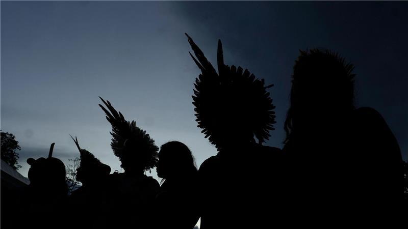 Indigene Kayapó versammeln sich beim „Acampamento Terra Livre“ in Brasília für Landrechte und Umweltschutz