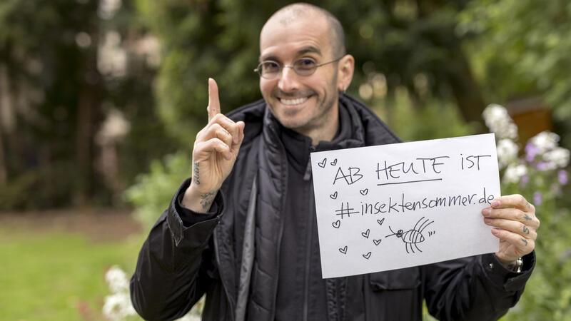 Insektensommer und Zählung mit dem forensischen Entomologen, Insektenfreund und Kriminalbiologen Dr. Mark Benecke.