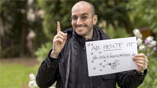 Insektensommer und Zählung mit dem forensischen Entomologen, Insektenfreund und Kriminalbiologen Dr. Mark Benecke.