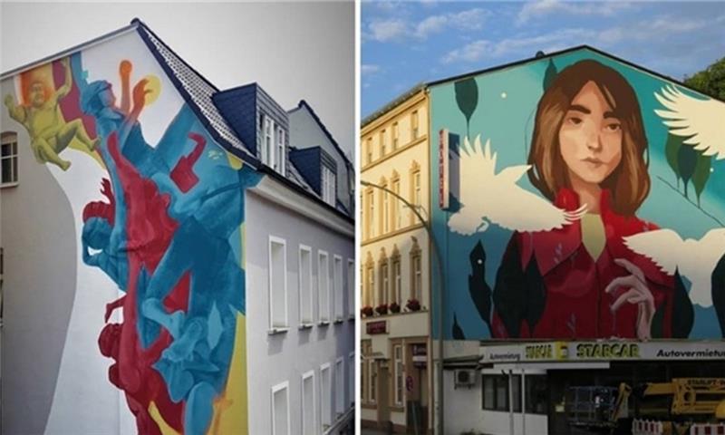 Insgesamt fünf Wandgemälde sind in Harburg bereits im Rahmen des Projekts „Walls can dance“ entstanden.