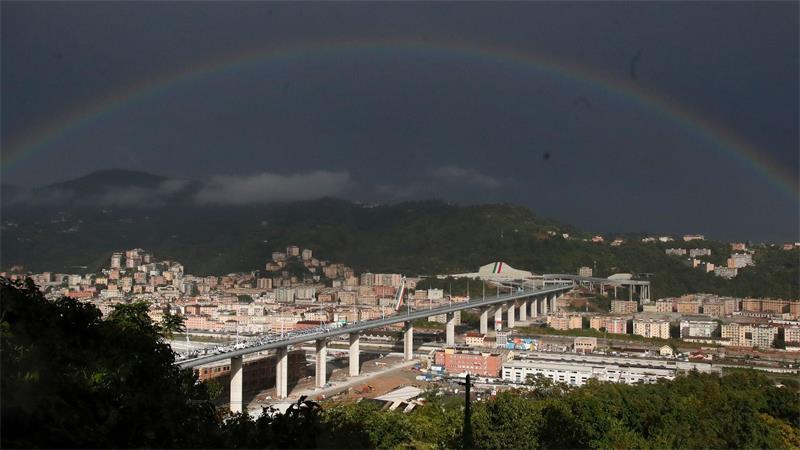 Zwölf Jahre Haft wegen Brückeneinsturz in Genua Inzwischen steht an der alten Stelle eine neue Brücke. (Archivbild)