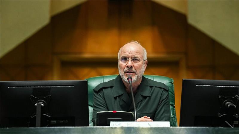Irans Parlamentspräsident Ghalibaf reagiert auf Trumps Hormus-Blockade mit Spott. (Archivbild)