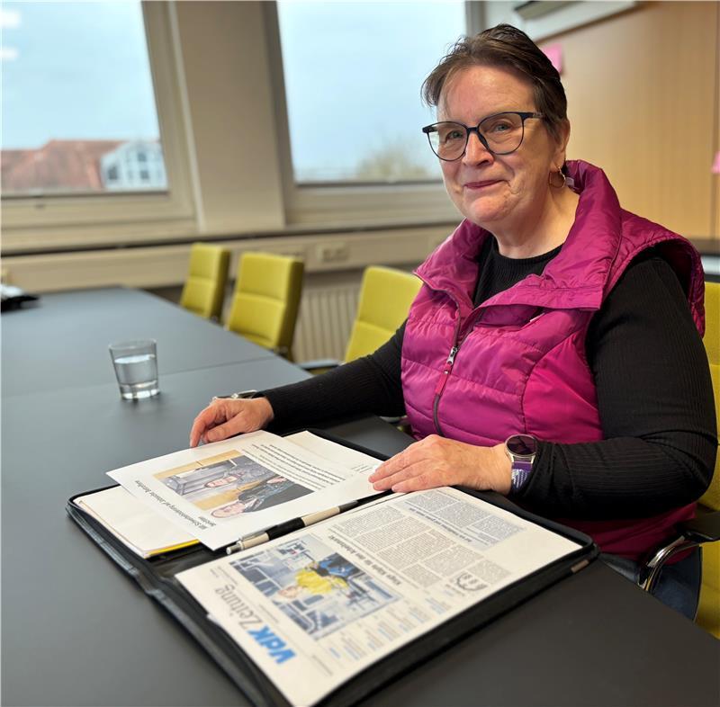 Iris Fehling vom VdK Ortsverband Stade setzt sich für mehr Inklusion am Arbeitsplatz ein.