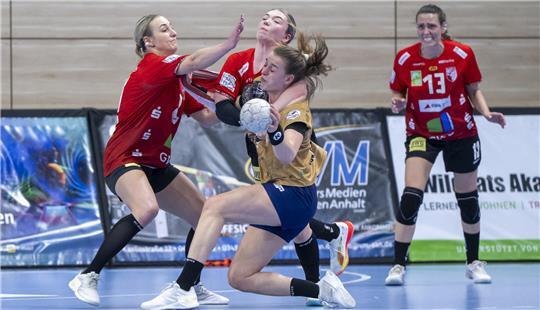 Isabelle Dölle erzielte drei Tore gegen Halle.