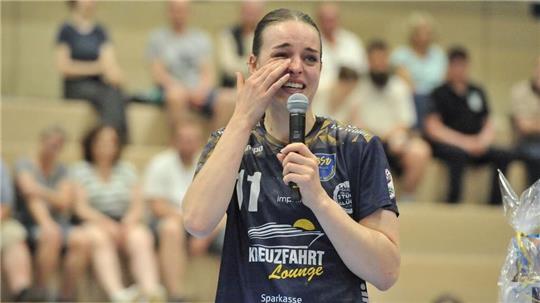 Isabelle Dölle wollte nicht weinen - konnte die Tränen aber nicht unterdrücken.
