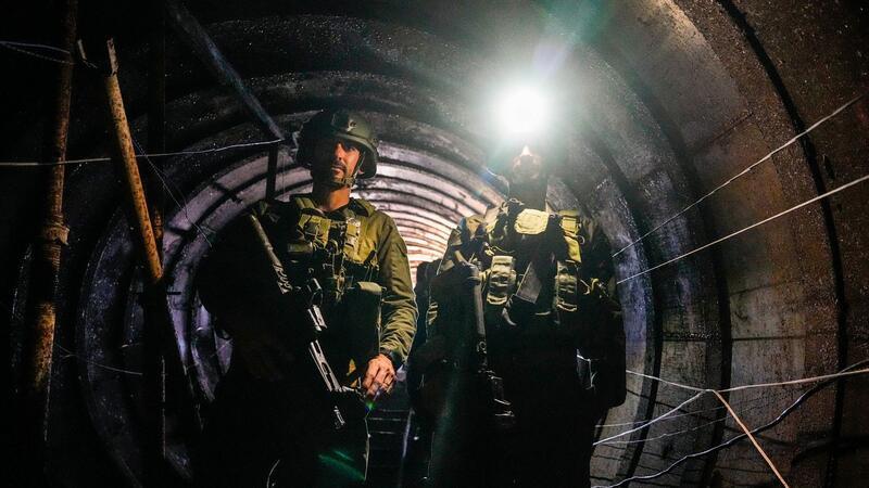 Israelische Soldaten haben eigenen Angaben zufolge das größte Hamas-Tunnelnetz gefunden.
