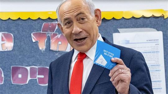 Israels Ministerpräsident Benjamin Netanjahu ruft seine Anhänger auf, zur Wahl zu gehen. Foto aktuell