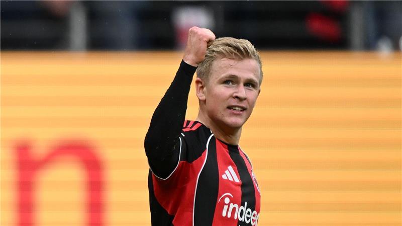 Krösche traut Matchwinner Burkardt wichtige WM-Rolle zu Ist auch in dieser Saison wieder der beste deutsche Bundesliga-Stürmer: Jonathan Burkardt.