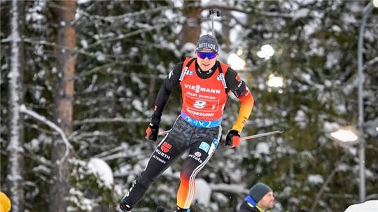 Ist trotz des siebten Platzes zufrieden mit dem Saisonstart: Biathlet Justus Strelow.
