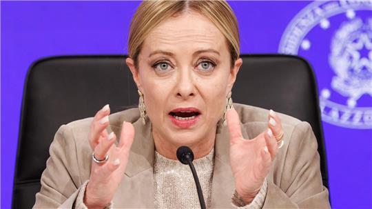 Meloni treibt Justizreform voran Italiens rechte Ministerpräsidentin Giorgia Meloni treibt den Umbau der Justiz voran. (Archivbild)