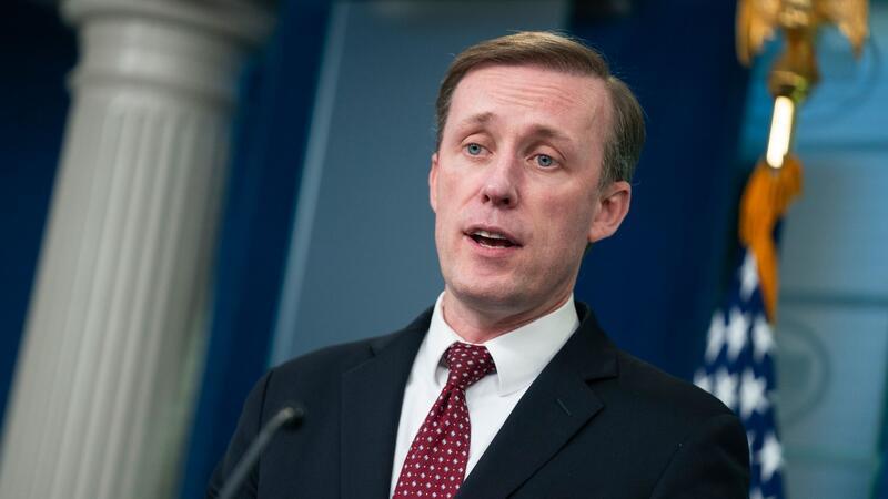 USA warnen Israel mit Nachdruck vor Rafah-Offensive Jake Sullivan, Nationaler Sicherheitsberater der USA, spricht während einer Pressekonferenz im Weißen Haus. Die US-Regierung will zeitnah mit Israel über Bedenken wegen der geplanten israelischen Bodenoffensive in Rafah sprechen.
