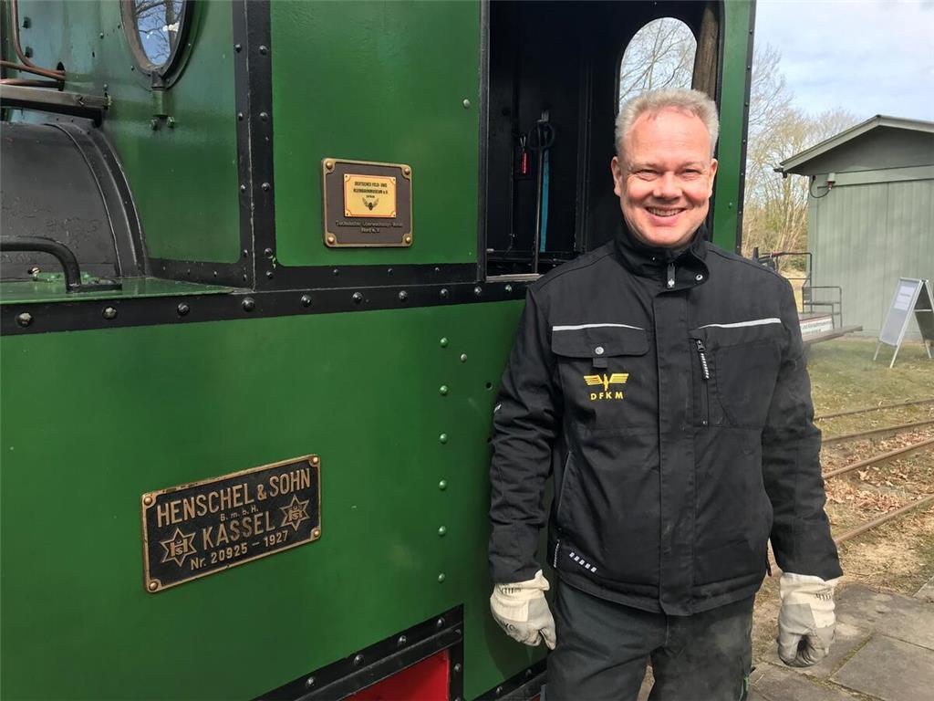 Jan Reher, 1. Vostizender des Vereins Deutsches Feld- und Kleinbahnmuseum.