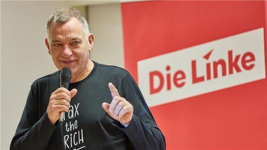 Jan van Aken, Co-Bundesvorsitzender, ist Spitzenkandidat der Linken in Hamburg.