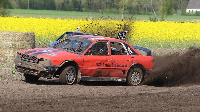 Autocross-Rennen bei Bargstedt: Jannik Burfeind startet in der Allrad-Klasse Jannik Burfeind vom MSG Reith-Bredenbeck mit seinem Audi V8 Quattro.
