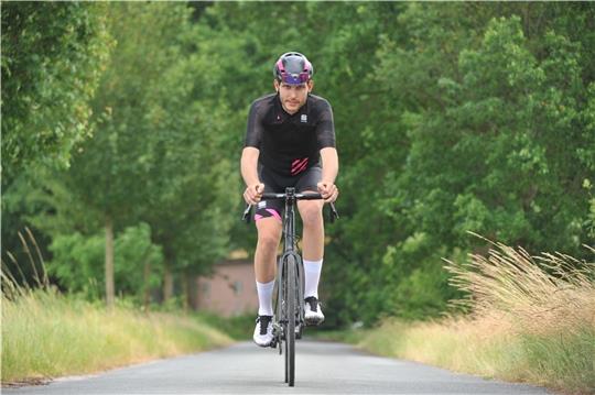 Jasper Lichte legte in der Vorbereitung durchschnittlich 500 Kilometer in der Woche zurück. Foto: Scholz
