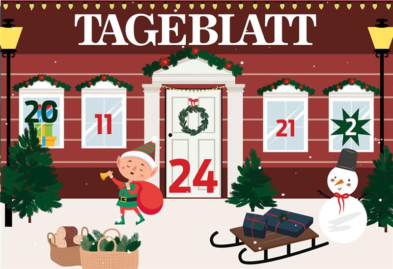 Jeden Tag ein Türchen öffnen - und tolle Preise beim TAGEBLATT-Online-Adventskalender gewinnen!