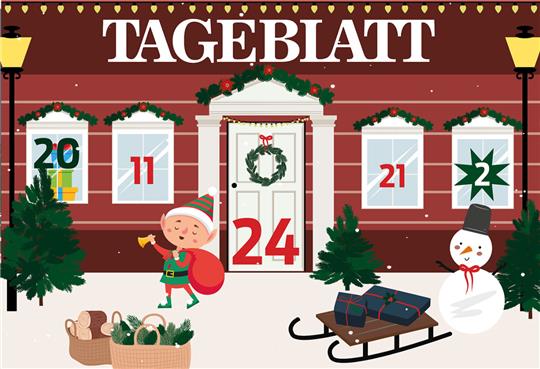 Jeden Tag ein Türchen öffnen - und tolle Preise beim TAGEBLATT-Online-Adventskalender gewinnen!