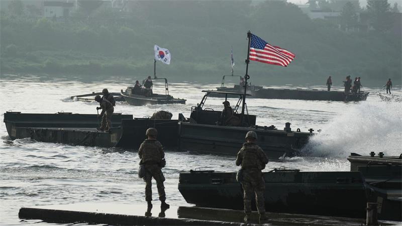 Jedes Jahr führen Streitkräfte Südkoreas und der USA gemeinsame Militärübungen durch. (Archivbild)