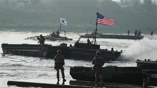 Jedes Jahr führen Streitkräfte Südkoreas und der USA gemeinsame Militärübungen durch. (Archivbild)
