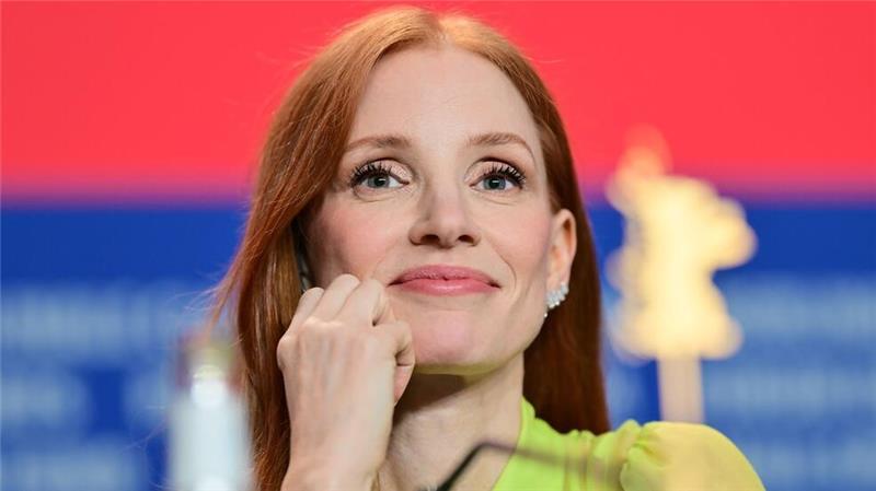 Berlinale: Timothée, Tilda und Trump als Elefant im Raum Jessica Chastain wird auf der Berlinale politisch.