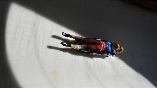 Jessica Degenhardt und Cheyenne Rosenthal feierten in Oberhof im Doppelsitzer einen Bahnrekord.