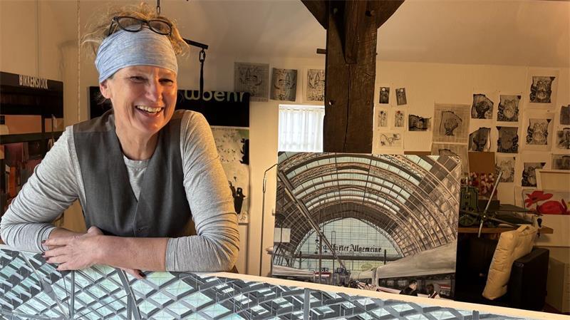 Jessica Isay öffnet ab dem 14. November die Türen ihrer Galerie in Nottensdorf.