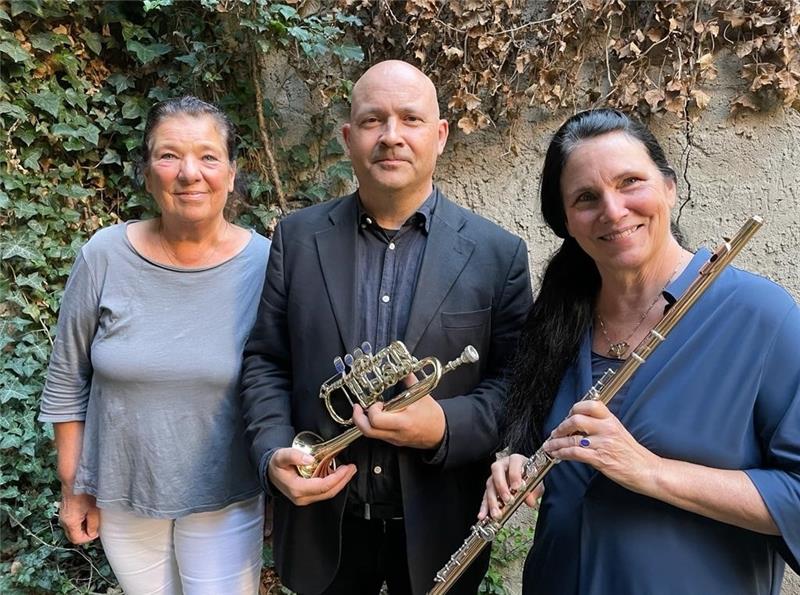 Klassikkonzert mit Jocelyne Fillion-Kelch in Horneburg Jocelyne Fillion-Kelch, Jan Birkner und Christiane Möckel musizieren in der Kirche.