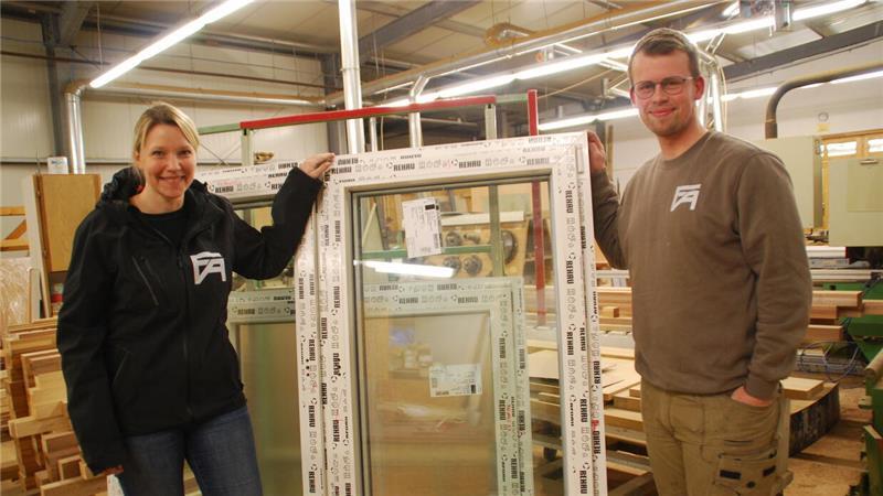 Johanna Bösch mit ihrem neuen Chef Fabian Ahlf.