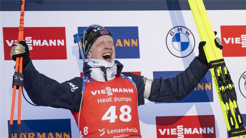 Bö thront über allen - Debakel für deutsche Biathleten Johannes Thingnes Bö ist trotz zuvor schwächerer Rennen bei der WM in Bestform.