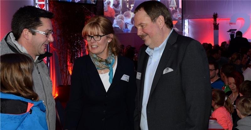 Johannes und Karin Kühn (rechts) begrüßen die Gäste. Foto Kordländer