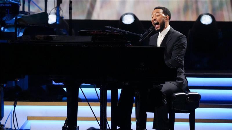 John Legend trat bei der Benefiz-Gala auf. 