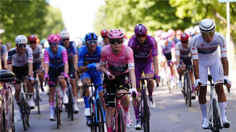 Jonas Vingegaard bei der letzten Etappe des Giro. 