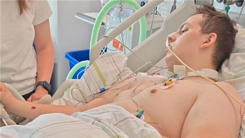 Jonas Wilcke lag nach einer Hirnblutung mehrere Wochen auf der Intensivstation. 