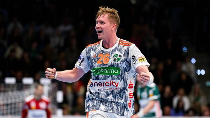 Jonathan Edvardsson und die TSV Hannover-Burgdorf waren in der Schweiz zu Gast. (Archivbild)