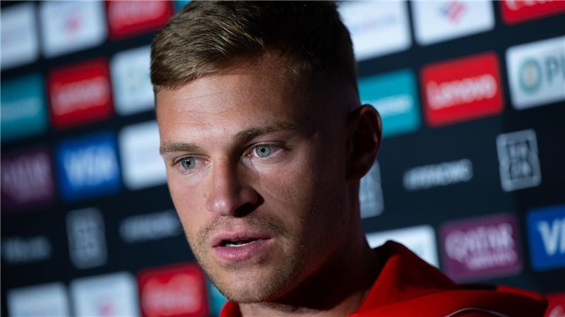 Nachdenkliche Worte von DFB-Kapitän Kimmich nach Jota-Tod Joshua Kimmich spricht in Atlanta über Diogo Jota.