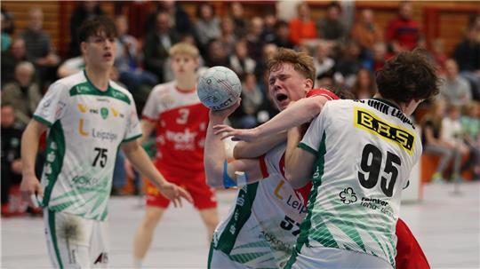 Josua Schleßelmann erzielt gegen Leipzig neun Tore.