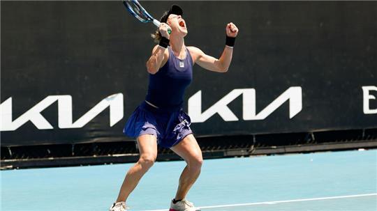 Jubelte über ihren hart erkämpften Erstrundensieg: Laura Siegemund