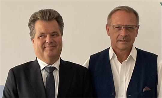 Jürgen Dusel (links) und Jens Nübel trafen sich in Berlin.