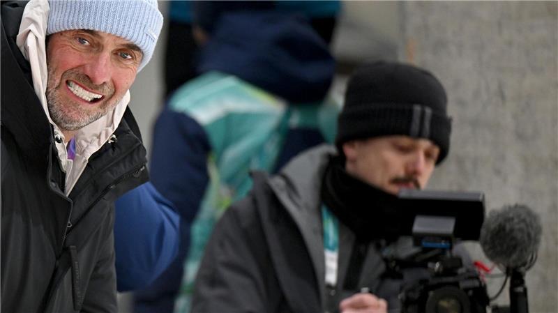 Jürgen Klopp fieberte beim Finallauf an der Olympia-Bahn mit.