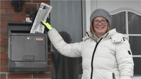 Julia-Hellena Ellerbrock auf ihrer morgendlichen Tour.
