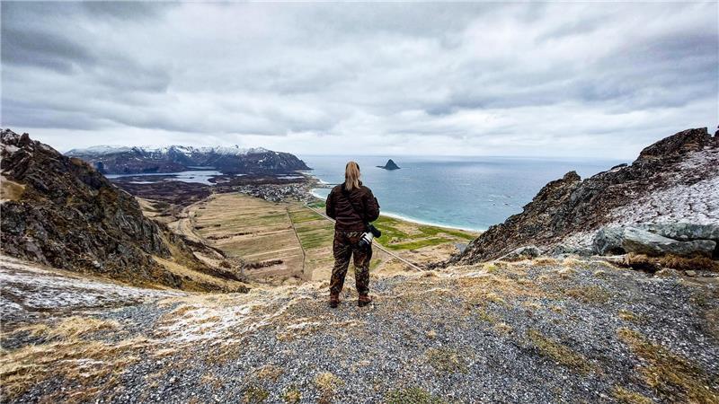 Julia Kelm bei einem Auslandseinsatz mit der Bundeswehr auf der Insel Andoya in Norwegen im Rahmen des Manövers MFE (Missile Firing Exercise) im Jahr 2022.