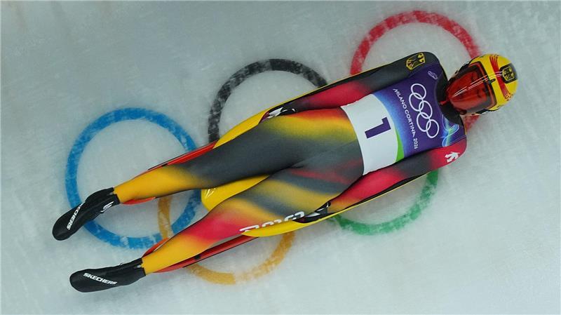 Julia Taubitz siegte nach vier Läufen in Cortina klar.