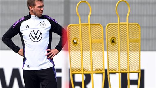 Deutschlands Bundestrainer Julian Nagelsmann während des Trainings.