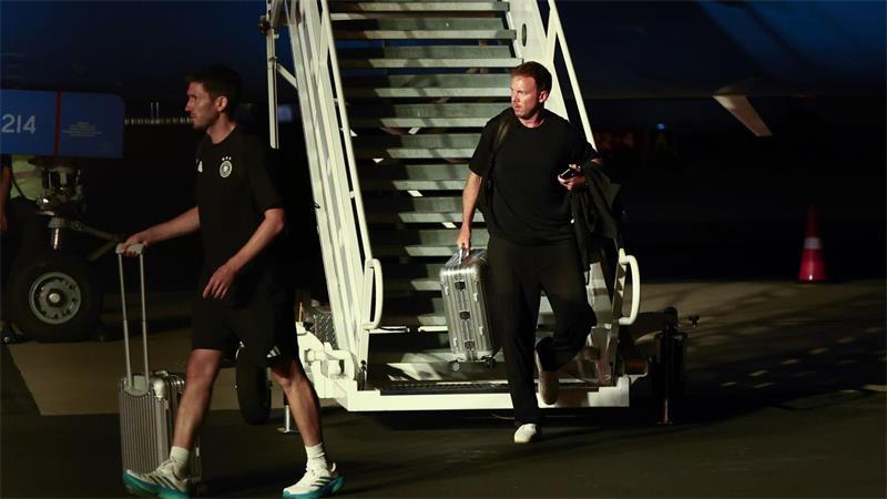 Julian Nagelsmann nach der Rückkehr nach Winston-Salem in der Nacht.