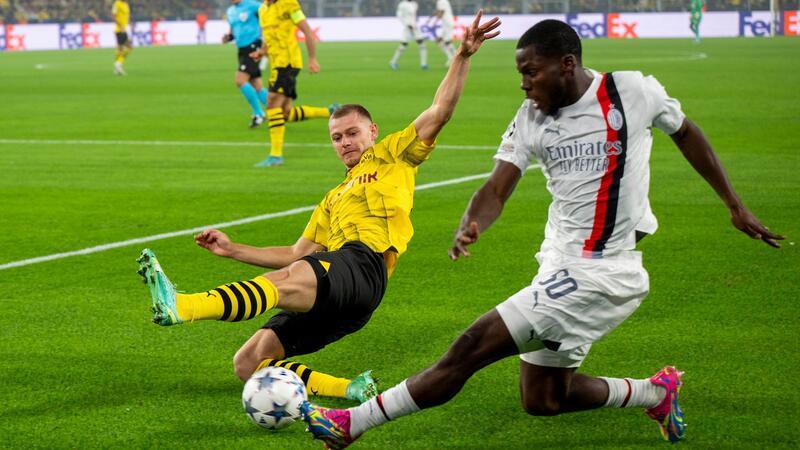 Julian Ryerson (l) wird dem BVB in Newcastle fehlen.
