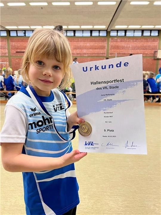 Juna Reissmann war eine von fast 150 Schülerinnen und Schülern bei dem Sportfest. Foto: Verein
