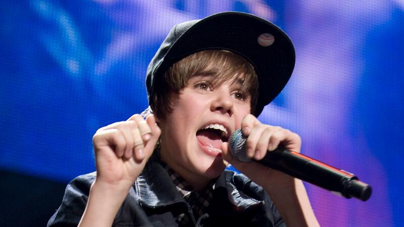 Justin Bieber singt 2009 im Madison Square Garden.